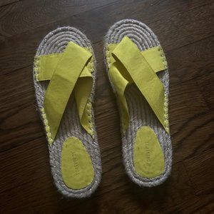 Forever 21 Natural Jute Flat Sandals 7.5 NEW!